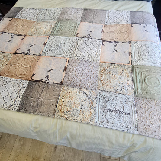 PressedCeilingBlocks4 - Sheeps Fleece Blanket