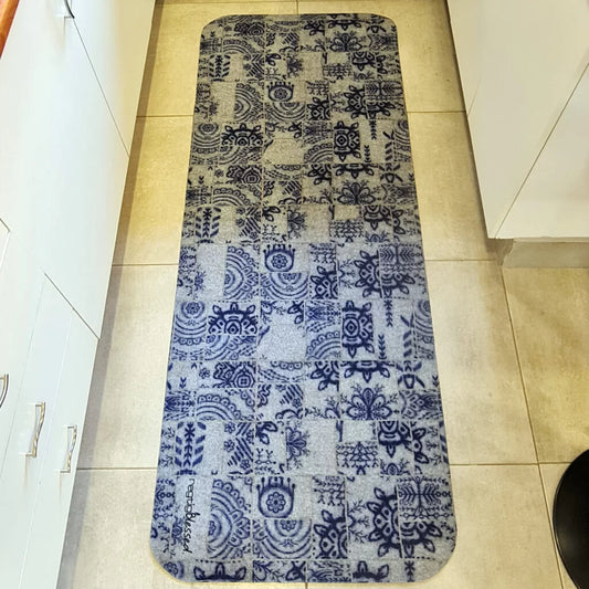 Porcelain Delft - Recycled Felt Mat Runner