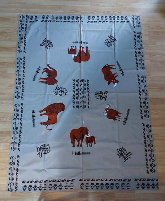 Hand painted table cloth - large