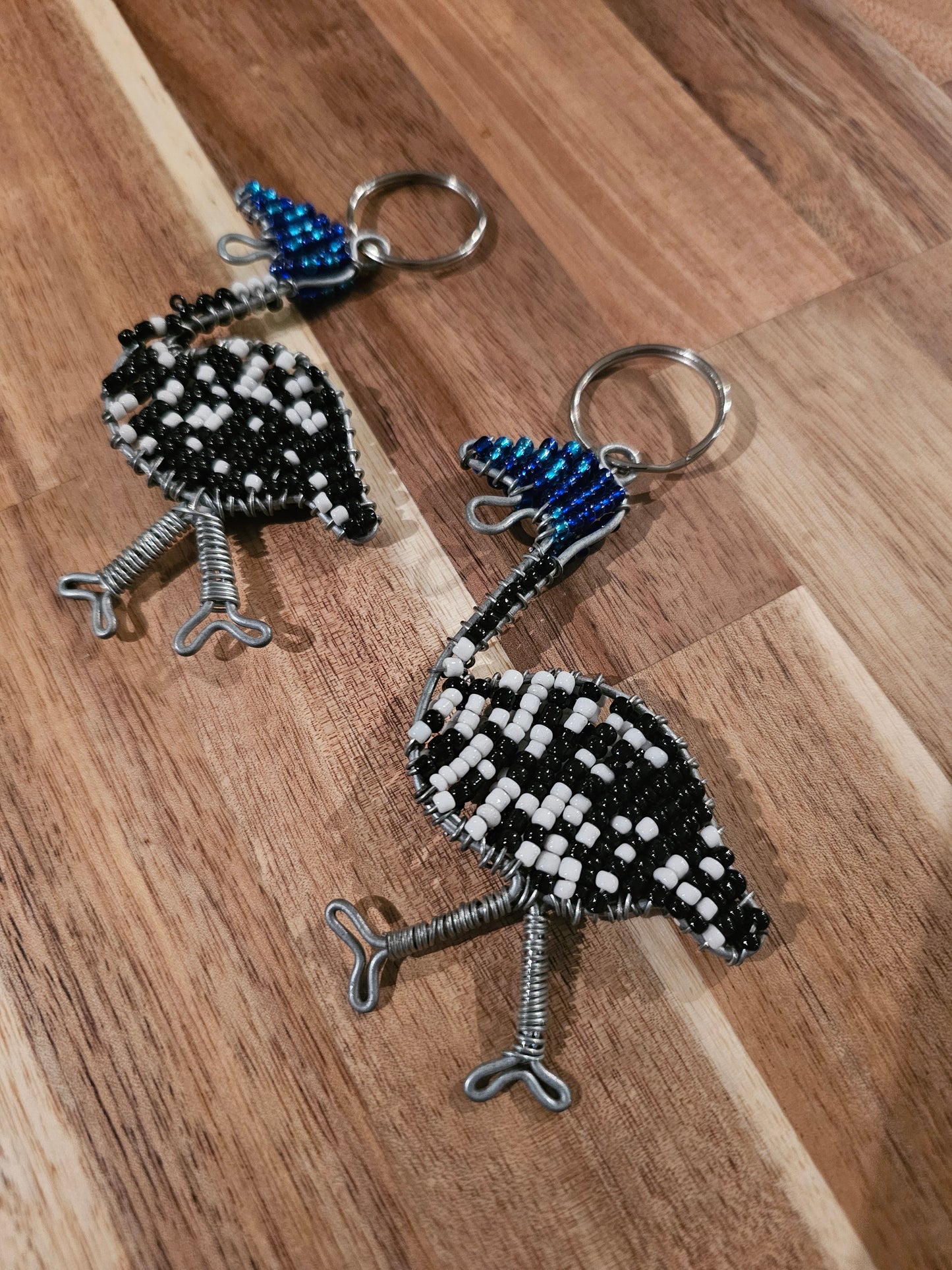 Beaded tarentaal keyring