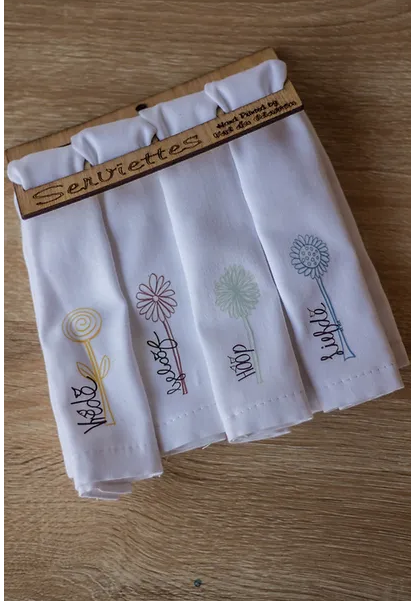 Serviette set of 4 - multiple options