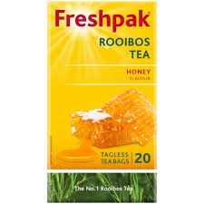 Freshpak Honey Rooibos Tagless Tea Bags 20 Pack- past BB date