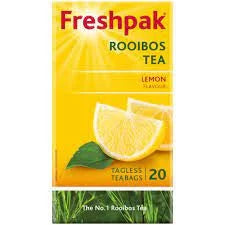 Freshpak Lemon Rooibos Tagless Tea Bags 20 Pack