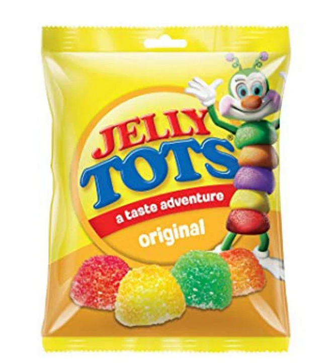 Jelly Tots-chocolate covered, 100g