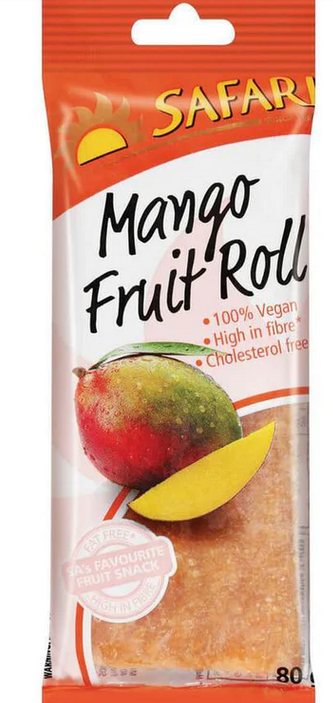 SAFARI Fruit Roll-Mango, 80g- past BB date