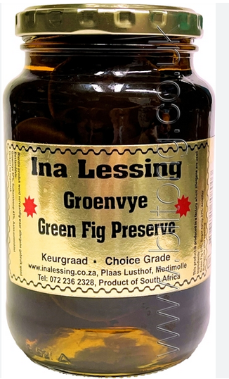 Ina Lessing Green Fig preserve, 500g