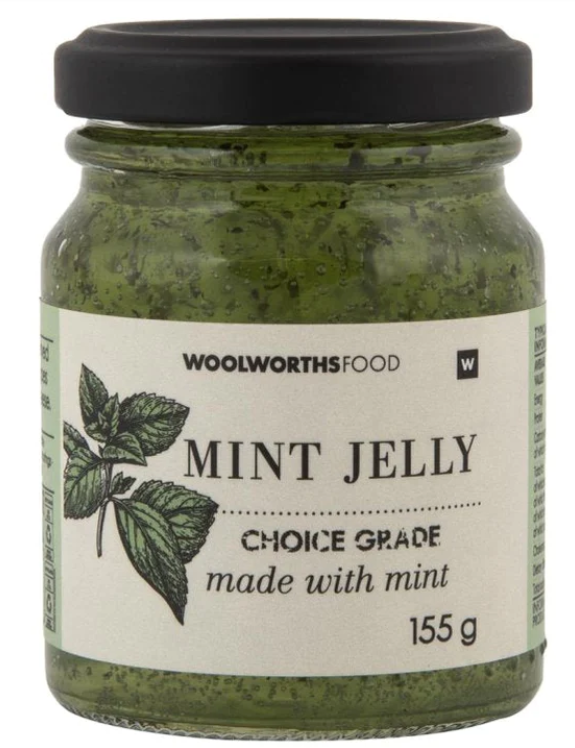 Woolworths Mint Jelly, 155g- past BB date