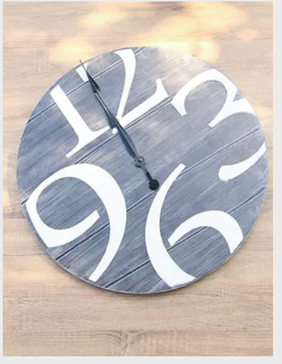 Number wood Clock