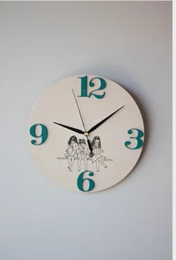 Girls 250x250 Clock