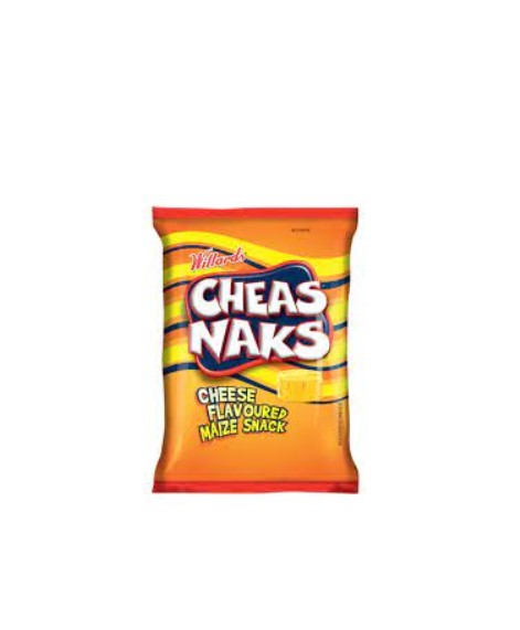 Willards Cheas Snaks Cheese Flavoured Maize Snack, 135g