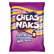 Willards Cheas Snaks Chutney Flavoured Maize Snack, 135g