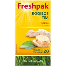 Freshpak Ginger Rooibos Tagless Tea Bags 20 Pack