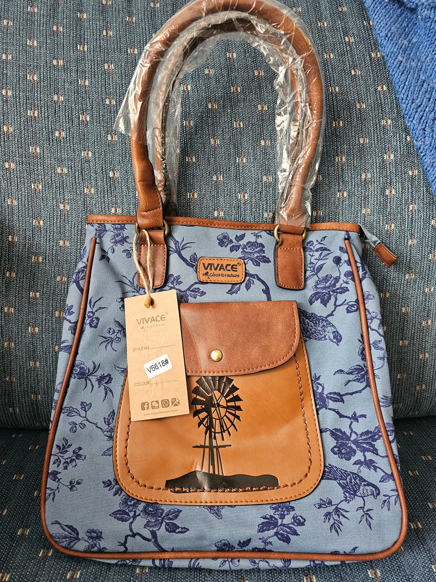 Handbag - windmill blue