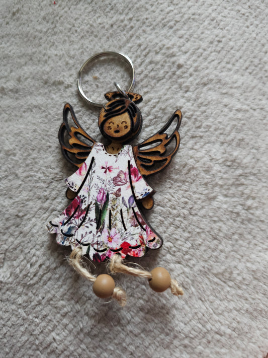 Protea angel 2 keyring