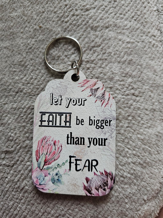 Faith keyring