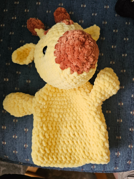 Crochet Handpuppet - giraffe