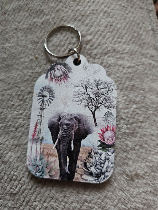 Elephant keyring