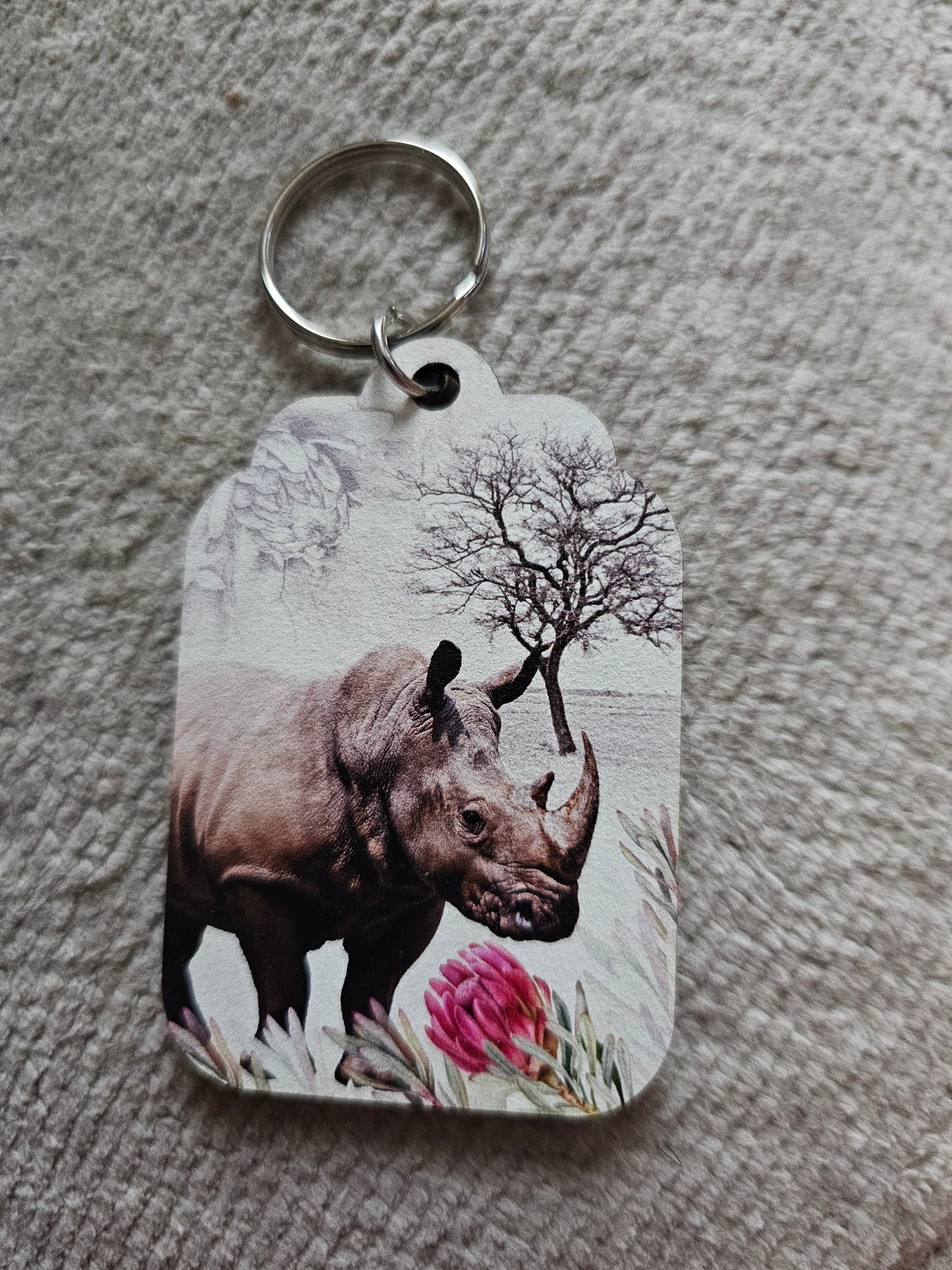 Rhino keyring