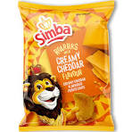 Simba Cheddar cheese Potato Chips, 125g